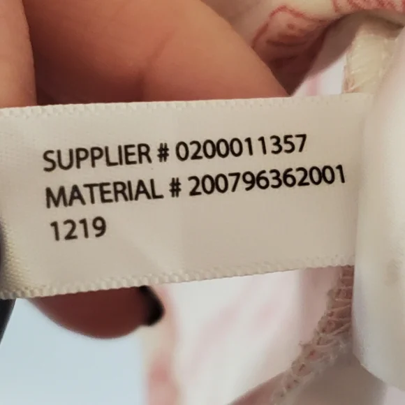 Lauren Ralph Lauren Med Long Sleeve Blouse Pink White Floral Romantic - Picture 9 of 12